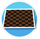 Brown and Black Chequered Floor