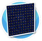 Blue Grid Wall