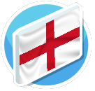 England Flag Canvas