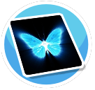 Glowing Butterfly Rug