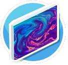 Liquid Gradient Canvas