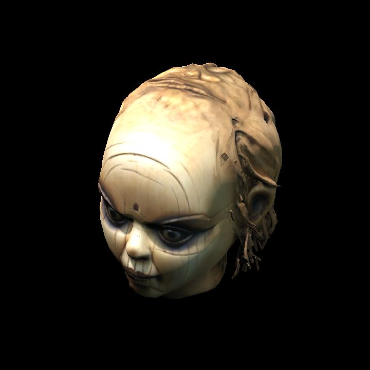 Wooden doll head 2