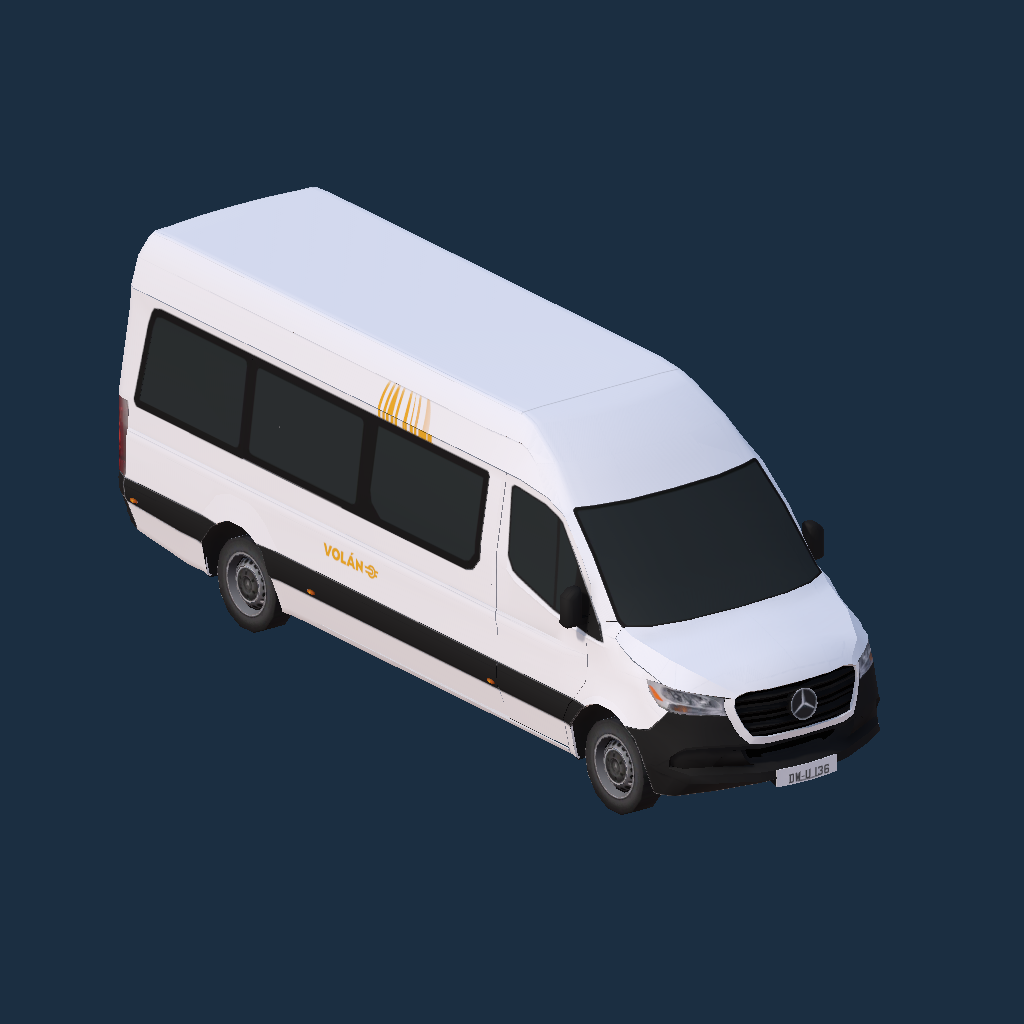 Mercedes-Benz Sprinter 2019 Volán 2025-ös logó (sárga)