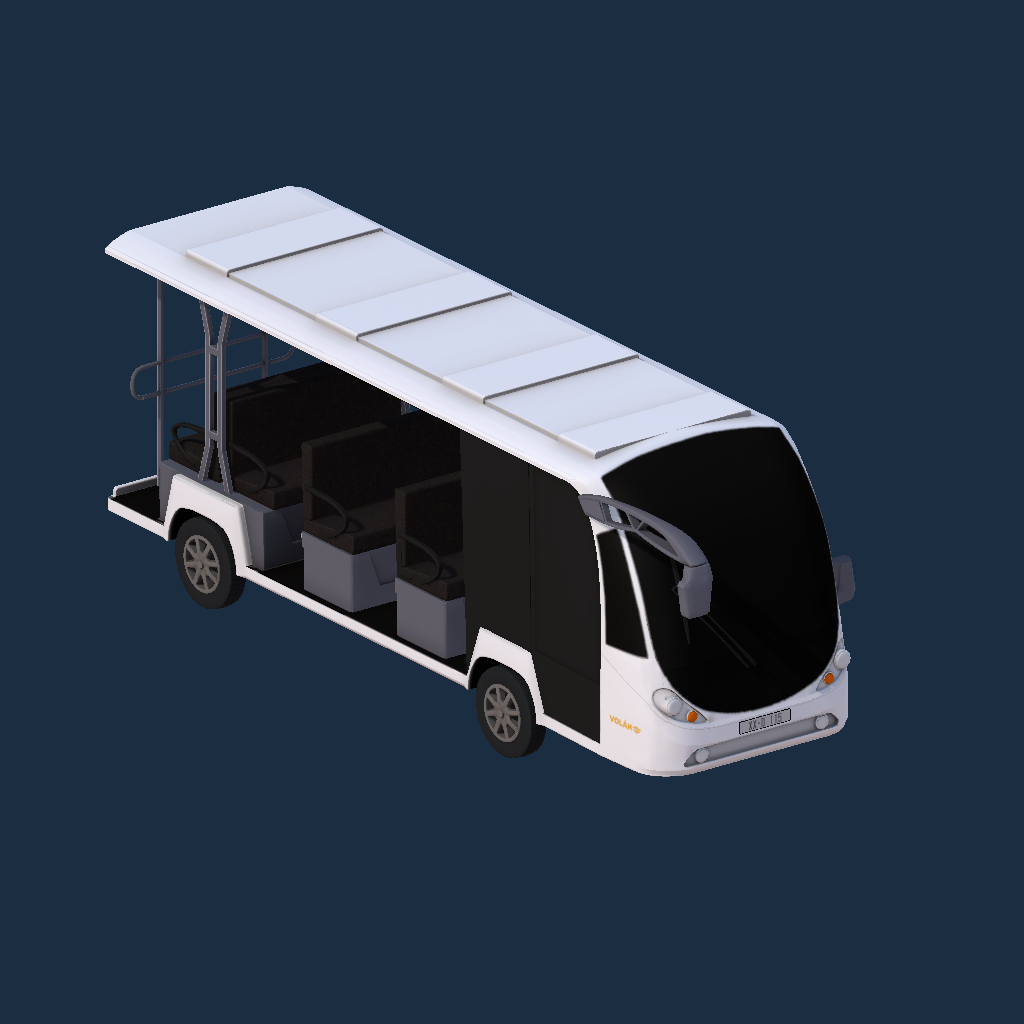 Transfer cart Volán 2025-ös logó (sárga)