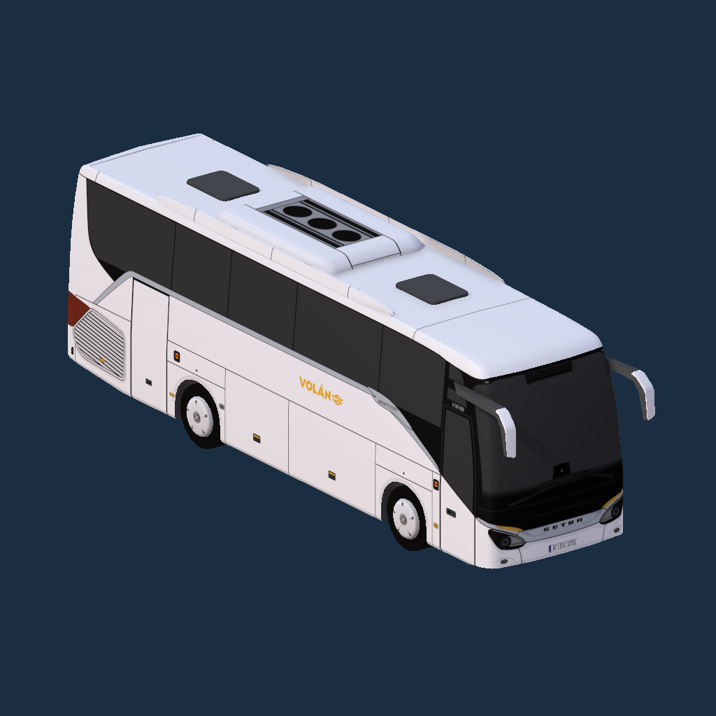 Setra S511 HD Volán 2025-ös logó (sárga)