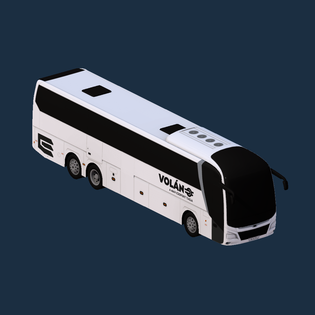 MAN Lion's Coach (3-A) Volán 2025-ös logó (fekete)