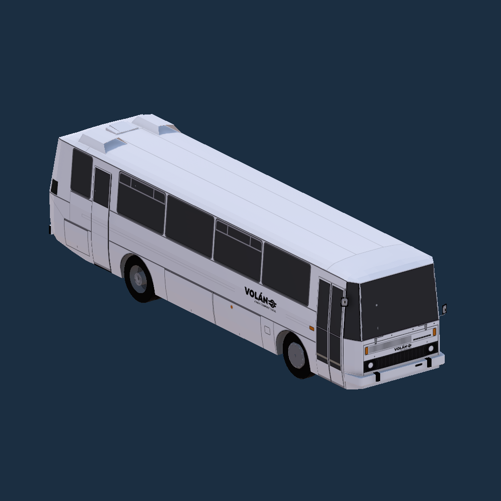 Karosa LC 736.00 '84 Volán 2025-ös logó (fekete)