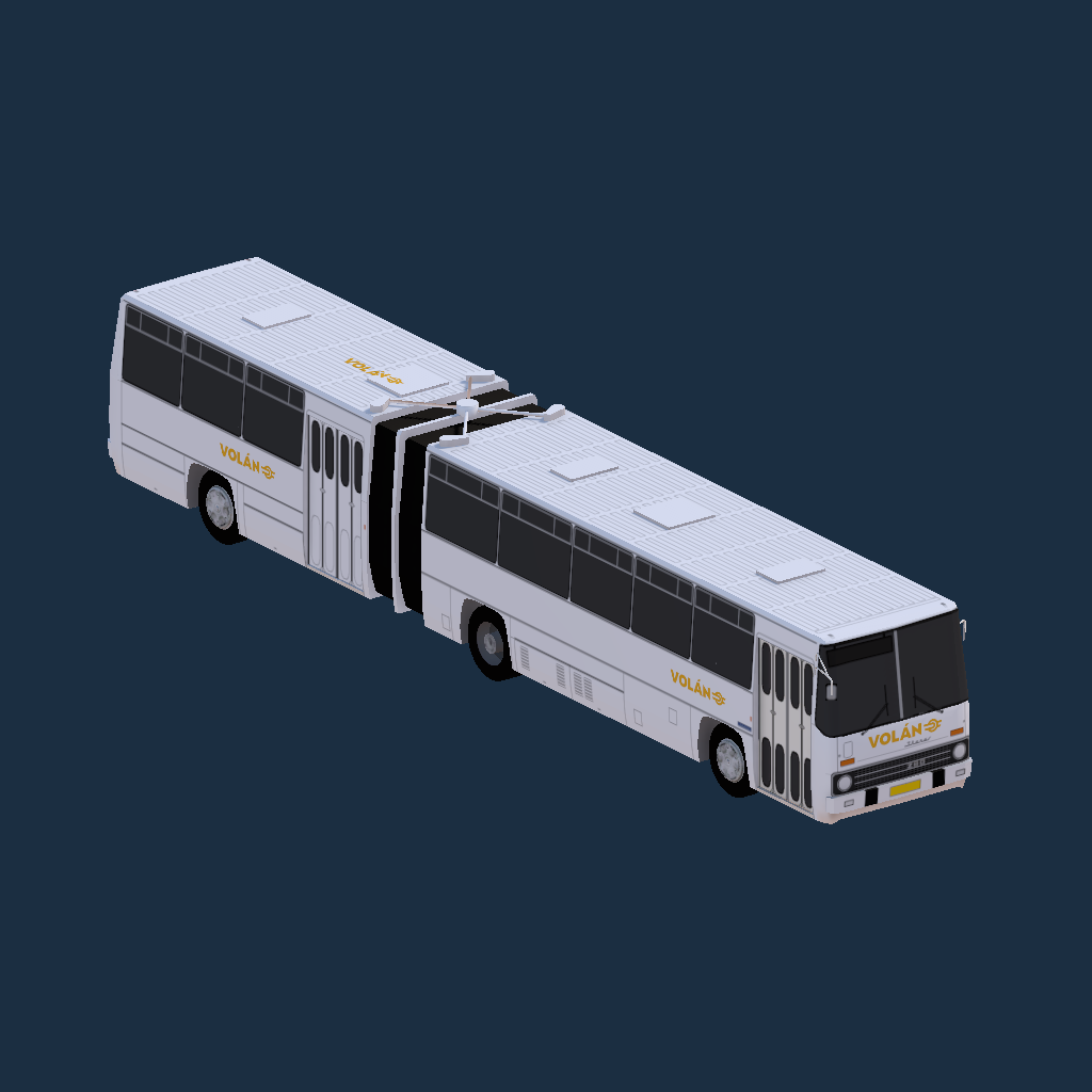 Ikarus 280.10 Volán 2025-ös logó (sárga)