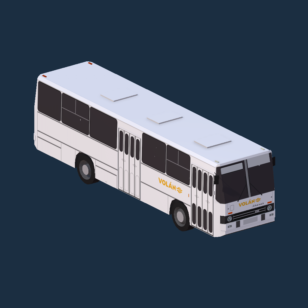 Ikarus 260.43 Volán 2025-ös logó (sárga)