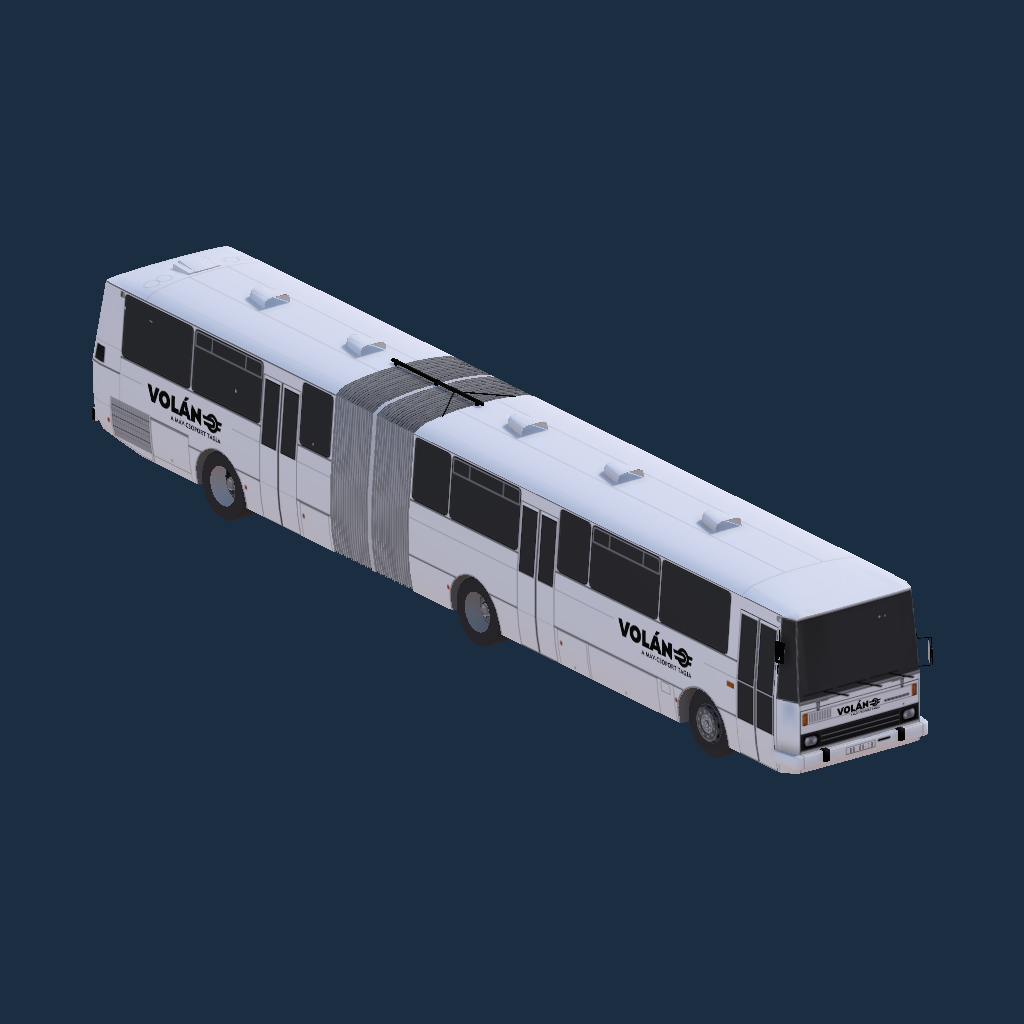 Karosa C744.20 1987 Volán 2025-ös logó (fekete)