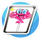 Cartoon Lollipop Poster