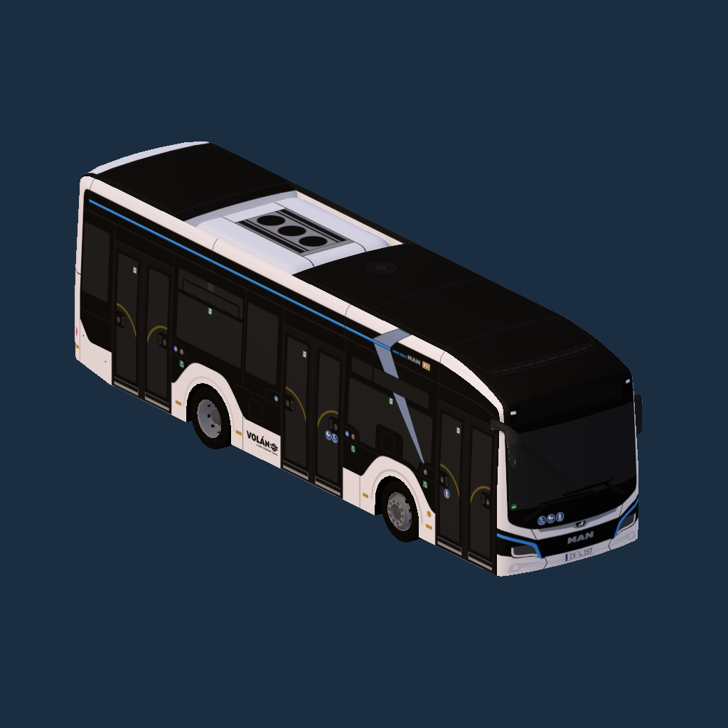 MAN Lion'S City 10E Volán 2025-ös logó (fekete)