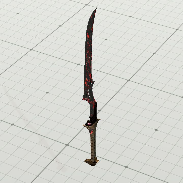 Sword, Lava (Vertcal Up)