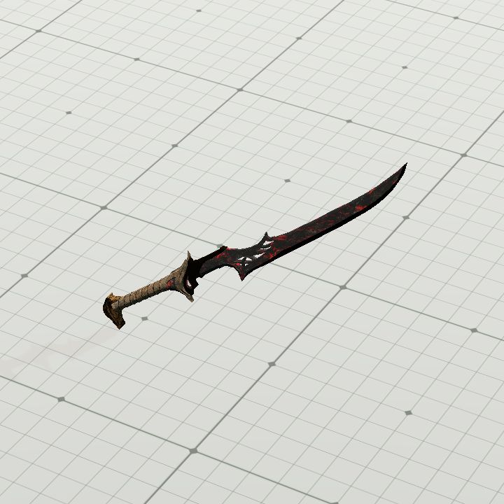 Sword, Lava (Angled Right)