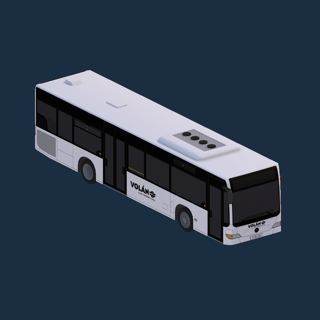 MB Citaro FL Ü  Volán 2025-ös logó (fekete)