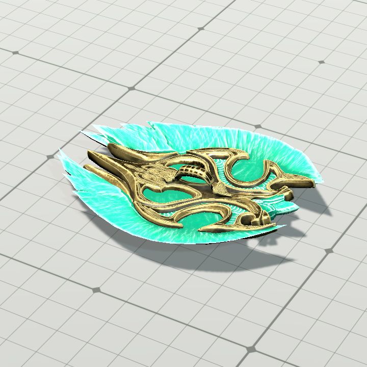 Shield, Jade (Upside Down)