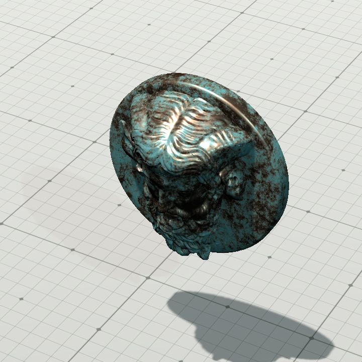 Lock, Face of Zeus Ammon {Animated}