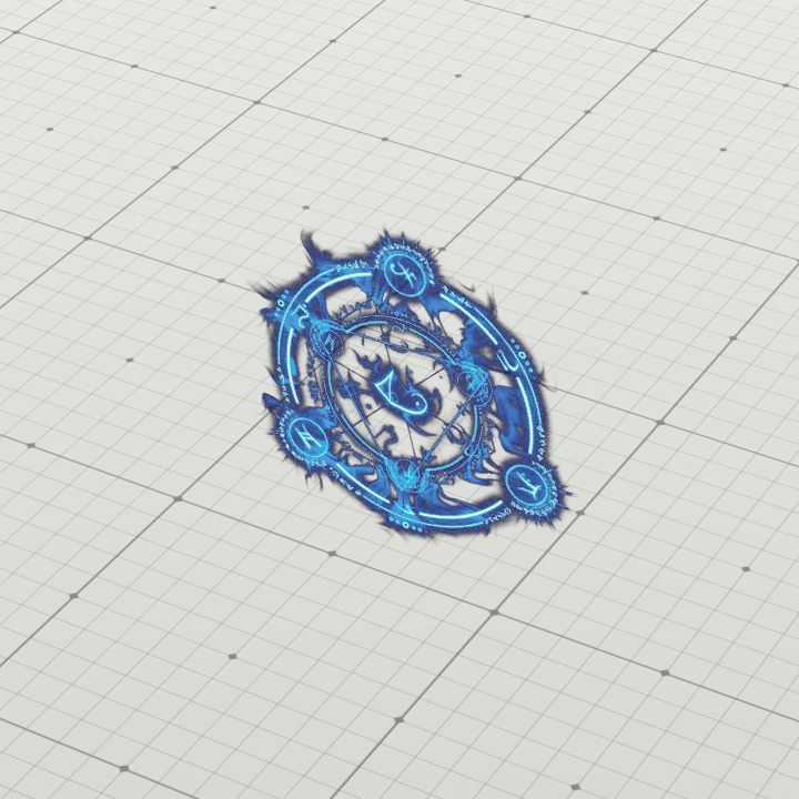 Sigil of Azure Flame (Wall)