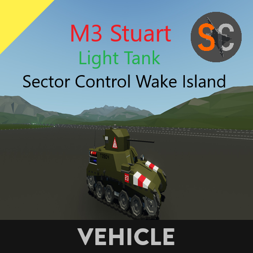 M3 Stuart Light Tanks  Sector Control Wake Island