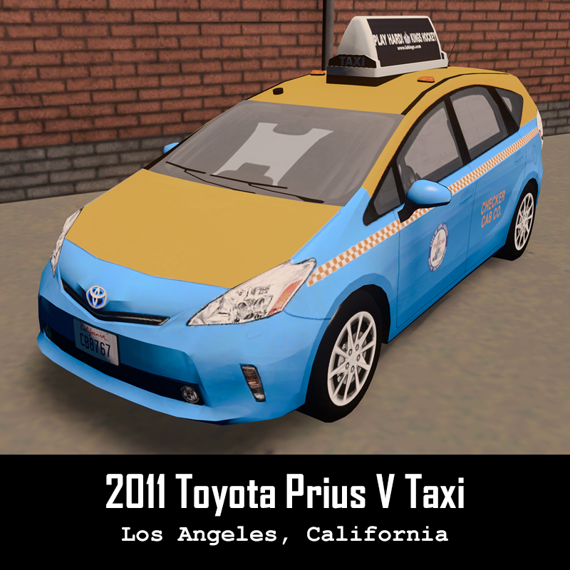 LA Checker Cab - 2011 Toyota Prius V
