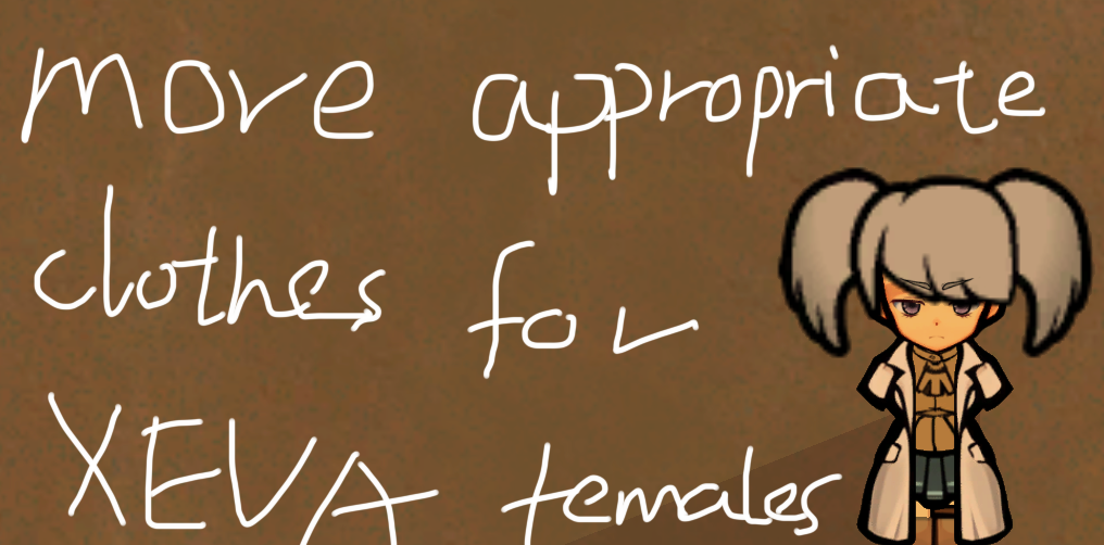 more appropriate clothes for XEVA females