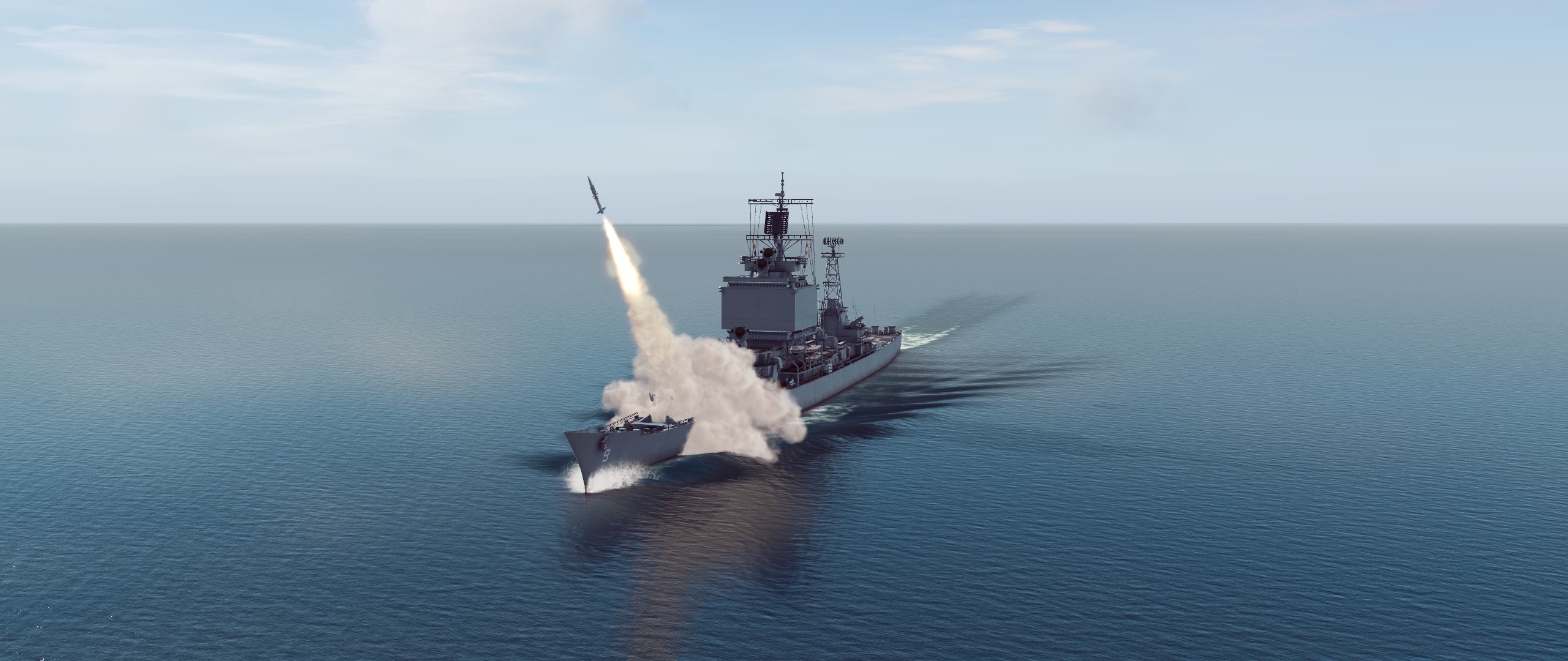 Missile duel in the North Sea. (Vanilla)