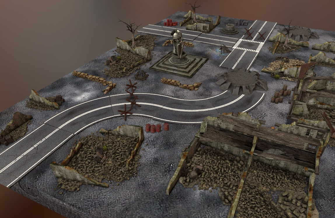 Bleak City by Oddan 44x60 [FTC Map] Strike force incursion warhammer 40k map