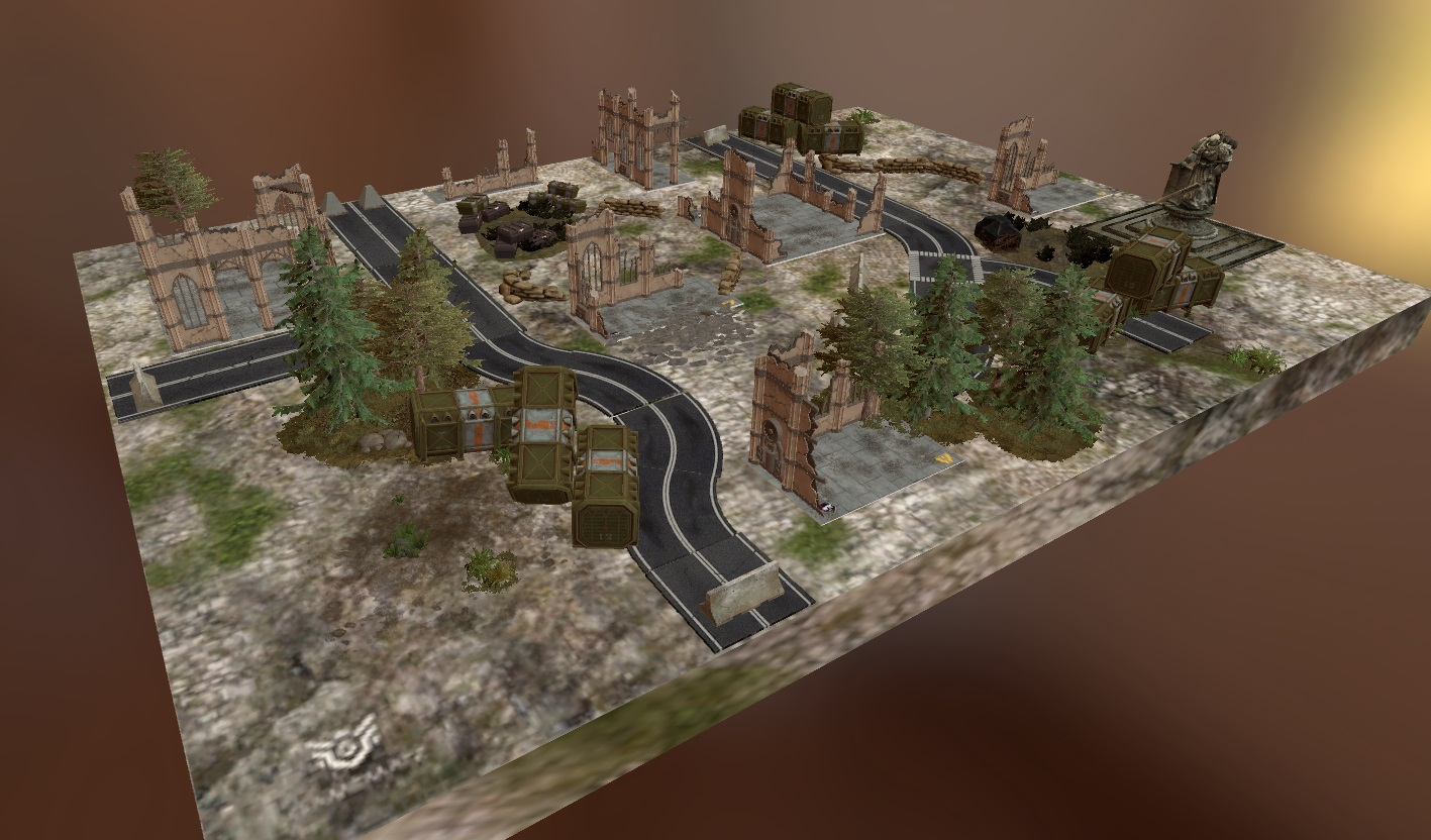 Hive Outskirts Map by Oddan [FTC Map] 44 x 60 Strike force