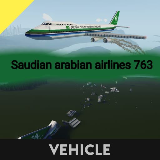 Boeing 747 Saudi Arabian Airlines(destructible)