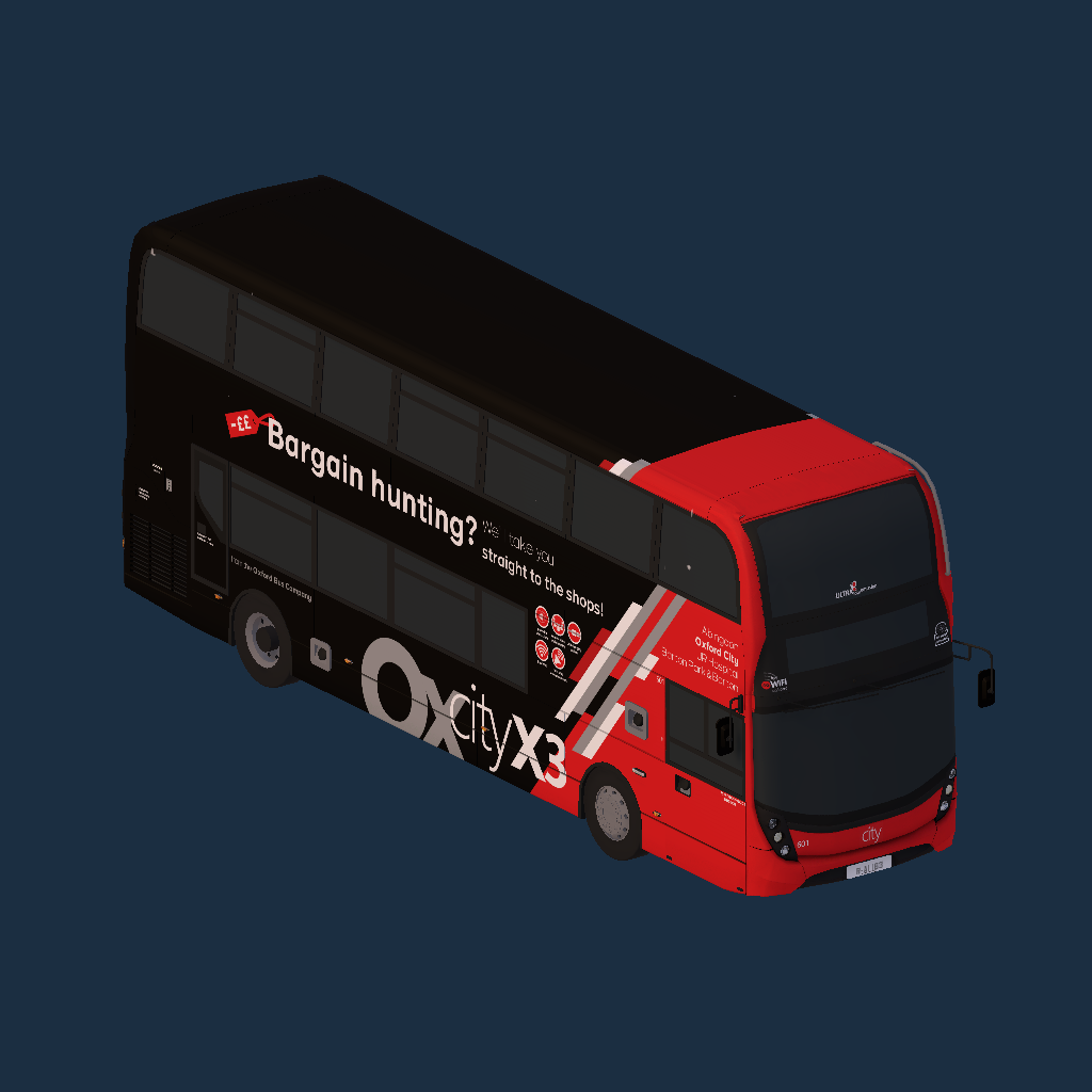 Oxford bus Company City X3 Enviro 400 MMC