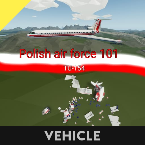 TU-154 Polish air force (destructible)