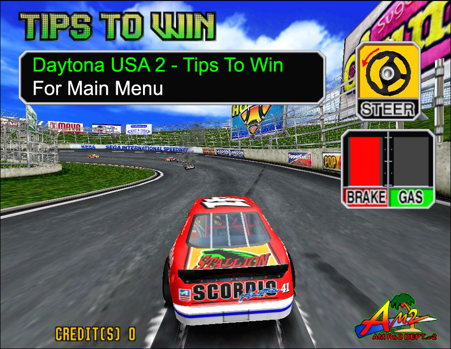Daytona USA 2 - Tips To Win [Main Menu Music Mod]