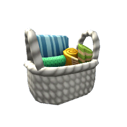 Towel Basket- White