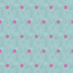 Sky Blue with pink dot slider square 5cm Corner