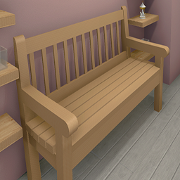 Fine Wood 121 Wooden Bench