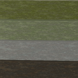 Green Brown off White Slider Slat B