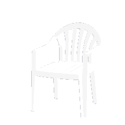 Plastic Outdoor Chair - White