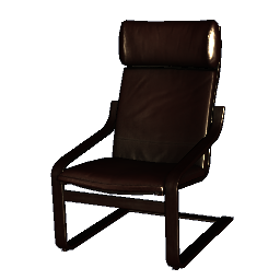 Poang Chair - Brown Leather