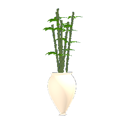 Bamboo in Light Vase