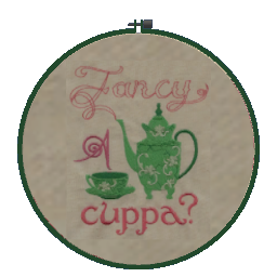 Embroidery Art - Fancy a Cuppa