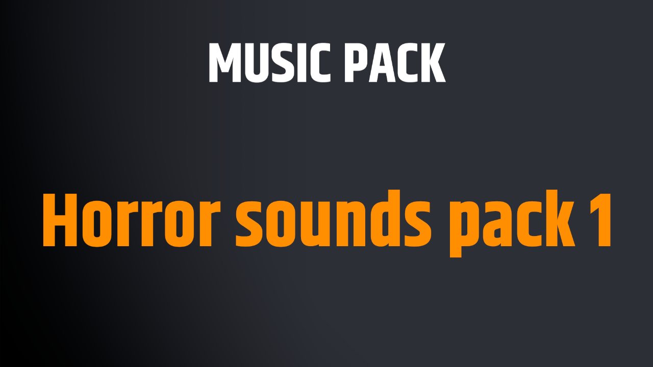Horror sounds pack N 1