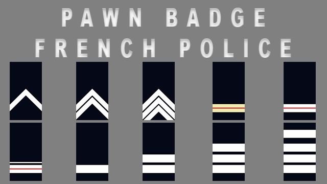 Pawn Badge - French Police