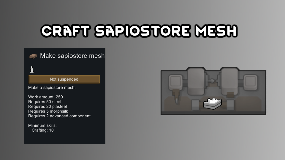 Craft Pawnmorpher Sapiostore Mesh