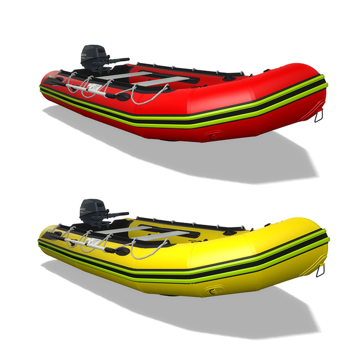 Rubber dinghy (yellow and red)
 preview