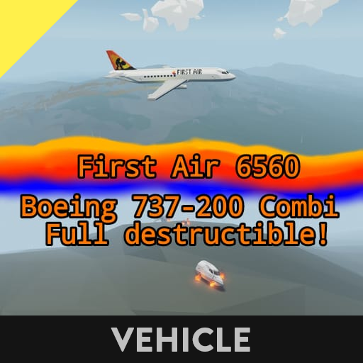 Boeing 737-200 Combi First Air (destructible)