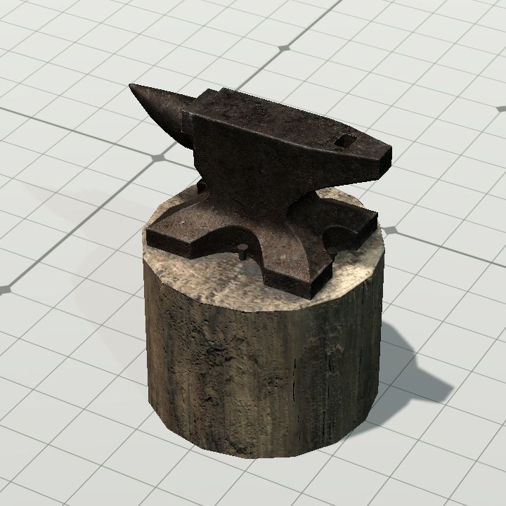 Anvil on Stump