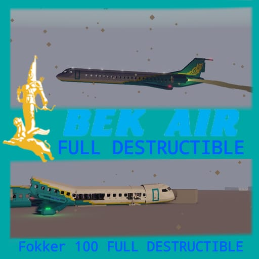 Fokker 100 Bek Air (Full destructible)
