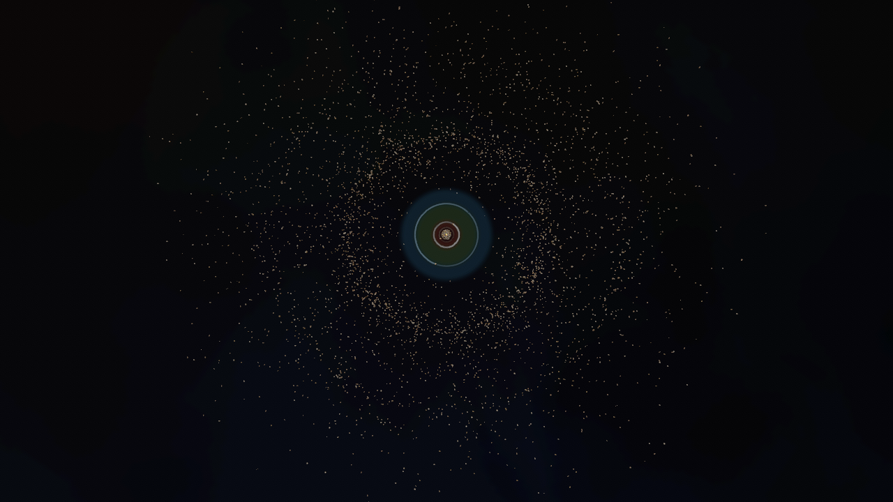 a dusty solar system