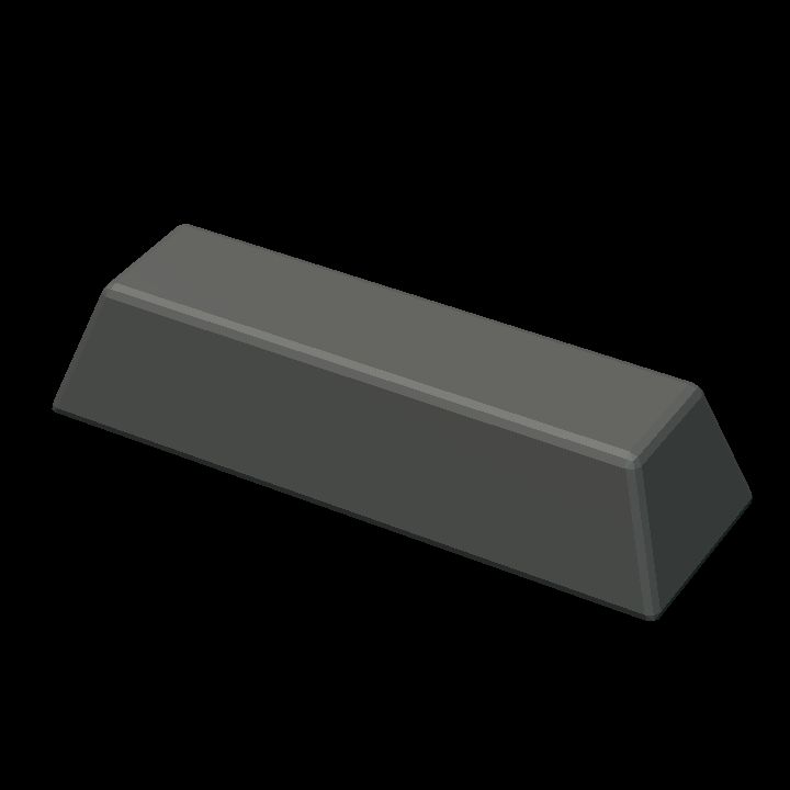 Metal ingot colourable