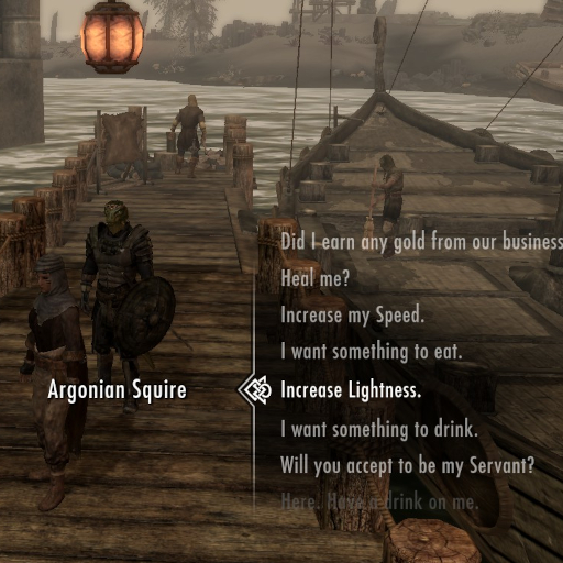 The Argonian Squire (Follower)